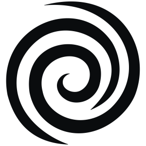 Ikona (spirala) - crna